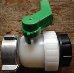 บอลวาล์ว ถัง IBC ขนาด 1,000 ลิตร ของใหม่