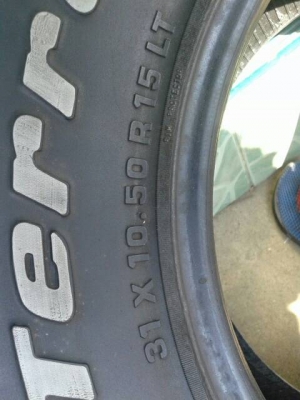 ขายยาง BF all 31/10.5/15สวยๆครับ