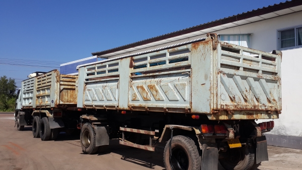 ขายด่วนสิบล้อHINOFM3MNLDสองเพลาดั้มแม่ลูกสภาพดีวางเครื่องจีนติดก๊าซ NGV10ถังราคาเบาๆโทร0843923995