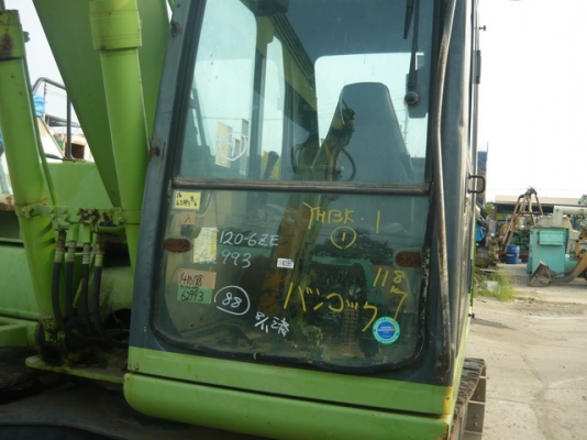 รถขุด Komatsu PC120-6 เพิ่งเหยียบถึงไทย รถเก่านอก นำเข้าจากญี่ปุ่น สภาพเดิมๆ