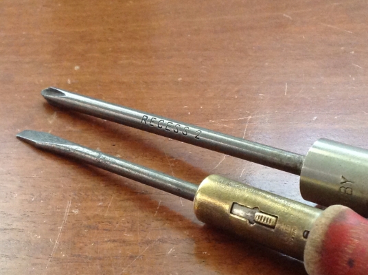 ขายไขควงก๊อกแก๊กด้ามไม้ Vintage Germany &amp; U.S.A.