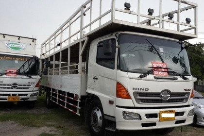 ขาย mega 500 ปี 53 กระบะคอกสองชั้นมึลิ๊ฟท้าย ยาว 7.6 m รถสวยมาก โทร 088-4501277