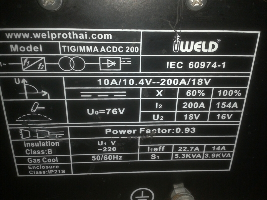 เครื่องเชื่อม Iweld TIG/MMA AC-DC 200 สำหรับงานเชื่อมเหล็ก แสตนเลส อะลูมิเนียม