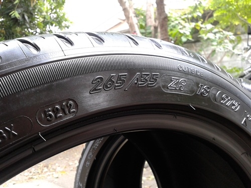 ยาง,265-35-18 Michelin Pilot Sport3 ปลายปี12หนึ่งคู่ 4,500