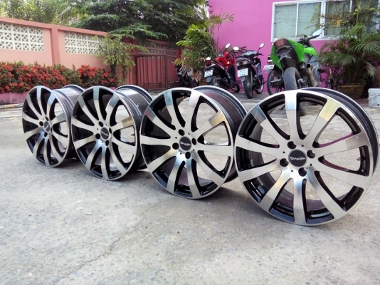 VIP 17 4รู100et42 กว้าง 7.5พื้นดำหน้าเงาไม่มีซ่อมสวยๆ