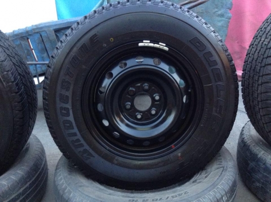 ยางอะไหล่ bridgestone dueler 205R16 ปี 14 พร้อมกะทะ