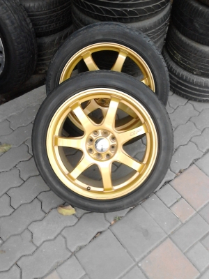 แม๊ก GP ขอบ 17 ET.42 พร้อมยาง 215/45R17 DUNLOP  ชุด 4 ล้อ  TEL.081-427-3941