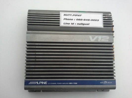 แอมป์ 2ch Alpine V12 รุ่น MRV-T500 มือสองญี่ปุ่น