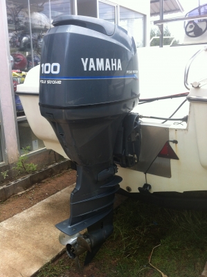 ขายเรือตกปลา 19 ฟุต หลังคา T Top เครื่อง YAMAHA 100 แรง 4 จังหวะ