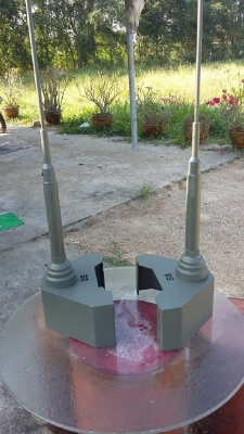 เสาวิทยุแต่งรถจิ๊ป 3 ท่อนพร้อมฐาน