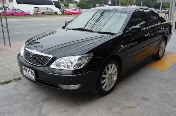 TOYOTA CAMRY ปี 2005 แท้ ตัว TOP ไมเนอร์เช้นจ์แล้ว ติดแก็ส LPG หัวฉีด เบาะหนังไฟฟ้า เครื่องสภาพดี ช่วงล่างดี แอร์เย็น พวงมาลัยมัลติฟังชั่น มีจอ TV ล้อ MAX ภายในลายไม้สวย สีสวย รถพร้อมใช้งาน จัดไฟแนนได้ ฟรีดาวน์