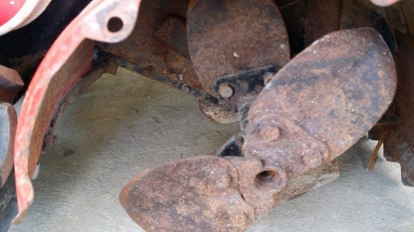 รถพรวนดินเดินตาม MITSUBISHI ขนาด 3.5 แรง เก่าญี่ปุ่น พร้อมชุดพรวนดิน สภาพดิน