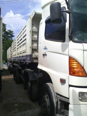 รถบรรทุก HINO แม่-ลูก ปี 53 กระบะสามมิตร หาง 3 เพลา