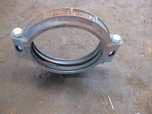 ขายแคมป์รัดท่อ 8 นิ้วพร้อมยางไลเนอร์ ขายแคมป์รัดท่อ 8 นิ้วพร้อมยางไลเนอร์