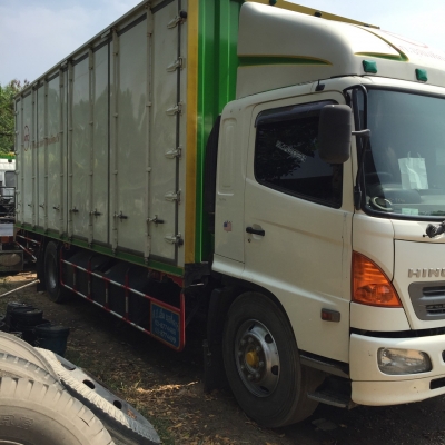 รถบรรทุก 6 ล้อ ตู้บรรทุก HINO ซีรี่ส์5 NGV ติดมาจากห้างเลย