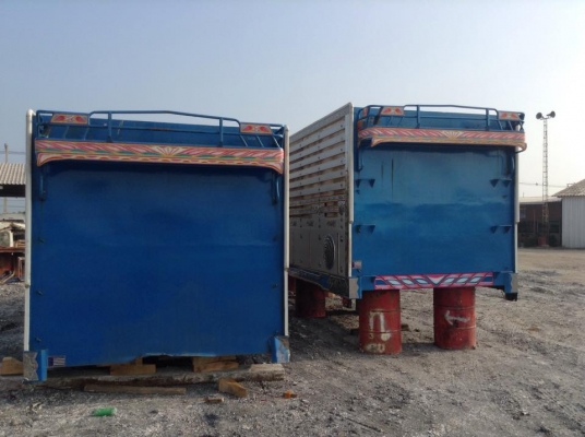 ขายกระบะรถสิบล้ออลูมิเนียมชุดใหญ่ ตัวหัว-ลูกพ่วง