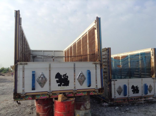 ขายกระบะรถสิบล้ออลูมิเนียมชุดใหญ่ ตัวหัว-ลูกพ่วง