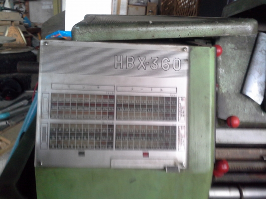 ขายเครื่องกลึง  LATHE MACHlNE  NON   HBX-360   เครื่องเก่านอก   ยังไม่เคยใช้งานในไทยค่ะ    สภาพร้องใช้งานค่ะ