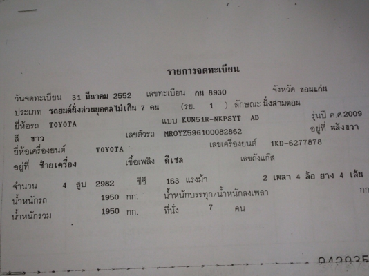 ขายรถ Toyota
