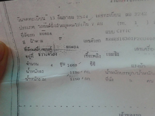 HONDA CIVIC ขายเอง