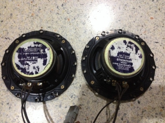 ALPINE 6นิ้ว2ทางของเก่าญี่ปุ่นสภาพดี