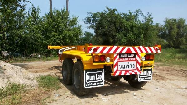 รถเทรลเลอร์นำลาภ มงคลสยาม รถพื้นเรียบ 3 เพลา CIMC  ติดต่อคุณนริศ 081-733-5156