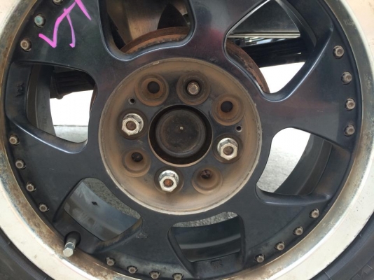 ล้อLeasing ญี่ปุ่น ดำขอบเงา ขอบ15x5.5 4/110 และ 4/100
