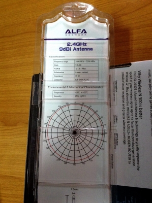 เสาอากาศเพิ่มความแรง Wifi ALFA 9dBi เสาอากาศเพิ่มความแรง Wifi ALFA 9dBi