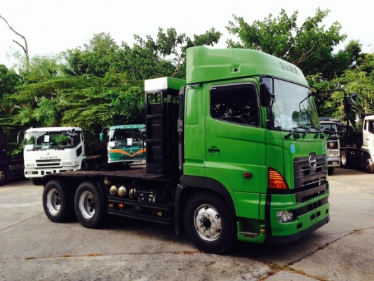 หัวลากสิบล้อ Hino 700 (ADG-SS1EKX) สีเขียว สเปกญี่ปุ่น ออพชั่นเต็ม สภาพเดิมทั้งคันจากโรงงาน