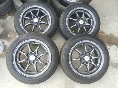 ขายล้อแม็กCE28 8รู100/114.3 ขอบ14 พร้อมยาง  4 ล้อ