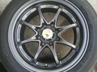 ขายล้อแม็กCE28 8รู100/114.3 ขอบ14 พร้อมยาง  4 ล้อ