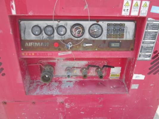 Airman PDS390S เครื่องมิตซูฯ 4D34-TE1 ลม 7 บาร์ พร้อมใช้งาน นำเข้าจากญี่ปุ่นแท้ๆเดิมๆทั้งตัว ไม่เคยใช้งานในไทย