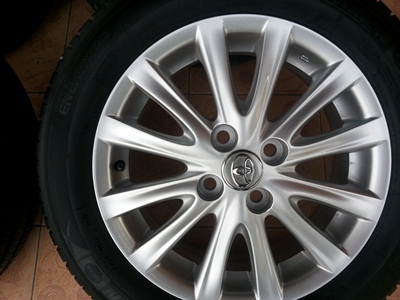 ขายล้อแม็กTOYOTA VIOS12 ก้านยางMICHERLIN XM2 ปี12    4 ล้อ