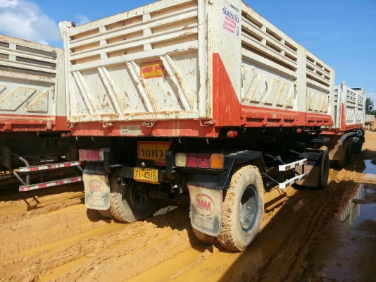 18ล้อดั้ม แม่-ลูก2คาน.. ปี*2556 FVZ34P8T-000977 อีซูซุ 300แรง ไมล์98000กม.รถสวย สภาพดีมาก...ยางสวย...