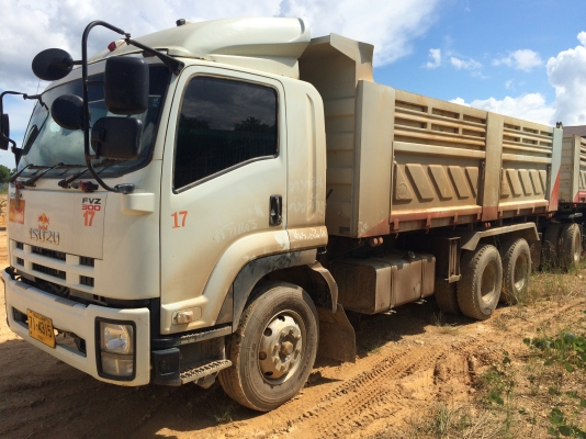 18ล้อดั้ม แม่-ลูก2คาน.. ปี*2556 FVZ34P8T-000977 อีซูซุ 300แรง ไมล์98000กม.รถสวย สภาพดีมาก...ยางสวย...