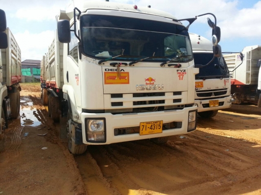 18ล้อดั้ม แม่-ลูก2คาน.. ปี*2556 FVZ34P8T-000977 อีซูซุ 300แรง ไมล์98000กม.รถสวย สภาพดีมาก...ยางสวย...