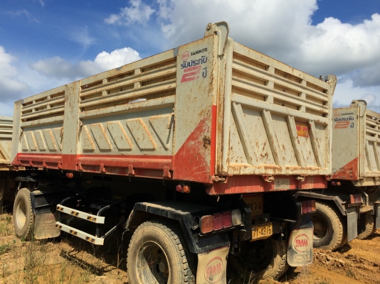 18ล้อดั้ม แม่-ลูก2คาน.. ปี*2556 FVZ34P8T-000977 อีซูซุ 300แรง ไมล์98000กม.รถสวย สภาพดีมาก...ยางสวย...