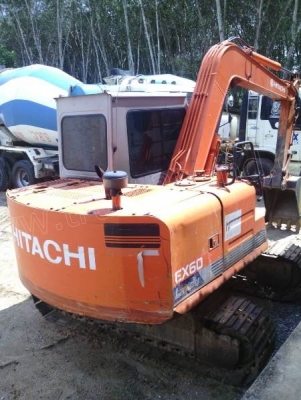 รถแบคโฮ HITACHI EX60 บอดี้สวย ช่วงล่างเต็ม รถแบคโฮ HITACHI EX60 บอดี้สวย ช่วงล่างเต็ม