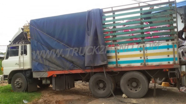 รถบรรทุก 10 ล้อดัมพ์ HINO กระบะข้างเสริม รุ่น 227 LA เครื่องเดิม คัซซีไม่มีผุ 220 แรงม้า