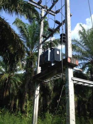 หม้อแปลง 500 KVA พร้อมเครื่องปั่นไฟ นิสสัน V10 ปั่นไดร์ 250 กิโล