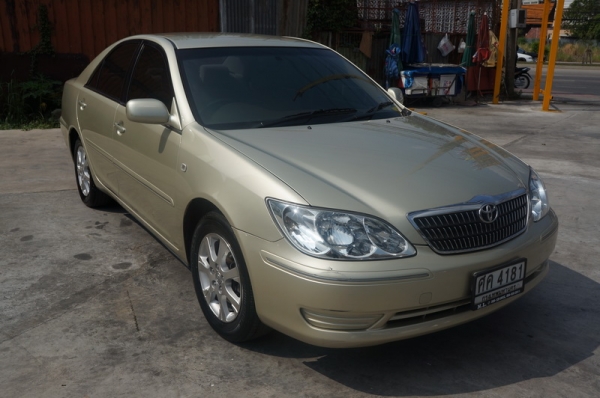 TOYOTA CAMRY ปี 2004 ติดแก็ส LPG ไมเนอร์เช้นจ์แล้ว ABIABG คู่หน้า เบรคระบบ ABS ล้อ MAX แอร์เย็น เครื่องดี ช่วงล่างดี ภายในลายไม้สภาพสวย สีสวย รถพร้อมใช้งานทันที จัดไฟแนนได้ ฟรีดาวน์