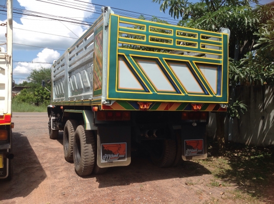 ขายรถบรรทุกสิบล้อดัมพ์ ISUZU FXZ23NFFR เครื่อง 240 แรง ปี 38 กระบะดัมพ์สามมิตร