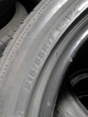 215/55R17  BRIDGESTONE TURANZA  GR-90  มี 2 เส้น  โทร.081-427-3941