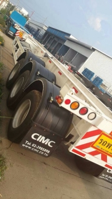 นำลาภ มงคลสยาม รถเทรลเลอร์ CIMC ก้างปลา 3 เพลา  ติดต่อคุณนริศ 081-733-5156
