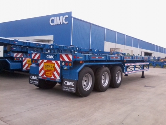 นำลาภ มงคลสยาม รถเทรลเลอร์ CIMC ก้างปลา 3 เพลา  ติดต่อคุณนริศ 081-733-5156