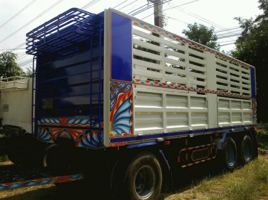 ขายลูกพ่วง 3 เพลาไม่ดั้มปี51ยาว 6.8 เมตรกระบะเหล็ก อู่ซีทีทรัค สวยเลยครับ