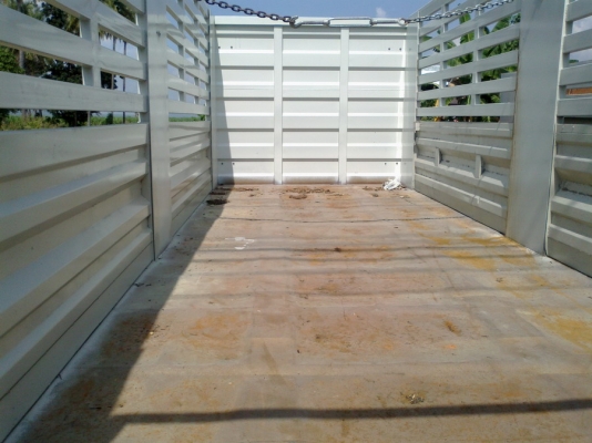 ขายลูกพ่วง 3 เพลาไม่ดั้มปี51ยาว 6.8 เมตรกระบะเหล็ก อู่ซีทีทรัค สวยเลยครับ