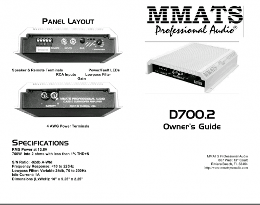 MMATS D700.2