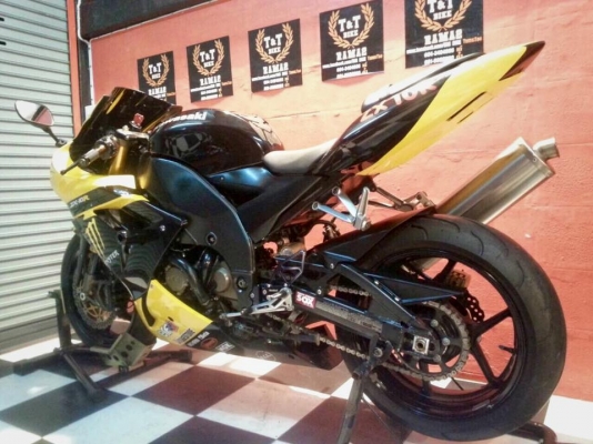 T&amp;T BIKE RAMA2 ขายราคาเพียง 169000 ฿KAWASAKI NINJA ZX10R 1000 ปี 2005 สำเนาทะเบียน ภาษีพรบ.58 เอาใจคอSPORT เราจัดให้แรงจิง299มาลองได้
