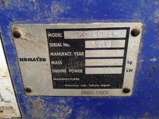 KOMATSU PC138US 2 รถเก่านำเข้าจากญี่ปุ่นไม่เคยใช้งานในไทยสภาพพร้อมใช้เครื่องในสวยเดิมทุกอย่าง MODEL KOMATSU PC138US-2 HOUR 8719 SERIAL 1615 PRICE 1,600,000 BATH KOMATSU PC138US 2 รถเก่านำเข้าจากญี่ปุ่นไม่เคยใช้งานในไทยสภาพพร้อมใช้เครื่องในสวยเดิมทุกอย่าง MODEL KOMATSU PC138US-2 HOUR 8719 SERIAL 1615 PRICE 1,600,000 BATH